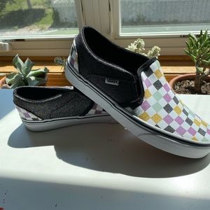 Sparkling checkered vans